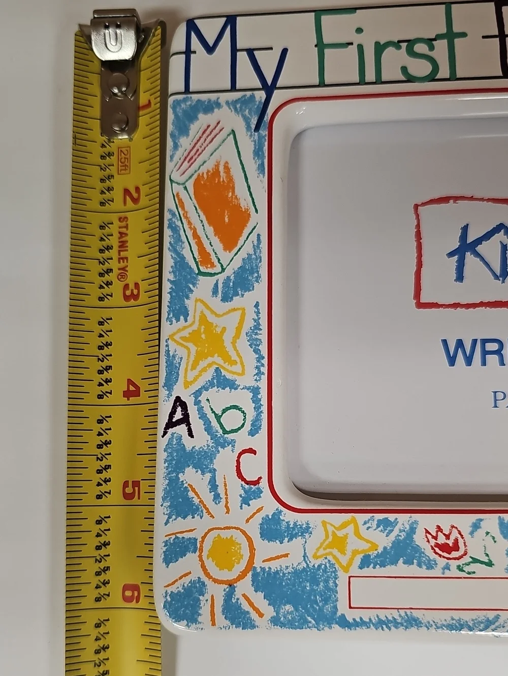 Papel My First Day of School Kids Art Write-On Picture Frame Holds 4
